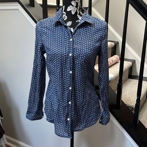 Old Navy Blue and White Button Down